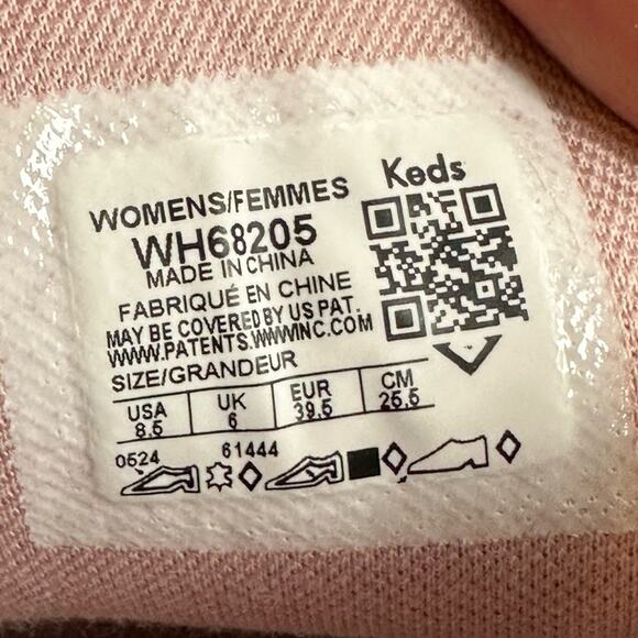 Keds Pursuit Leather Lace Up Sneakers White Pink Size 8.5 - Picture 8 of 8